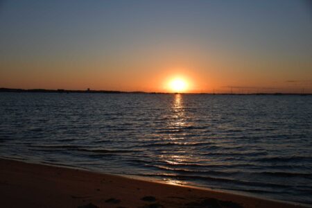 seashore at dawn